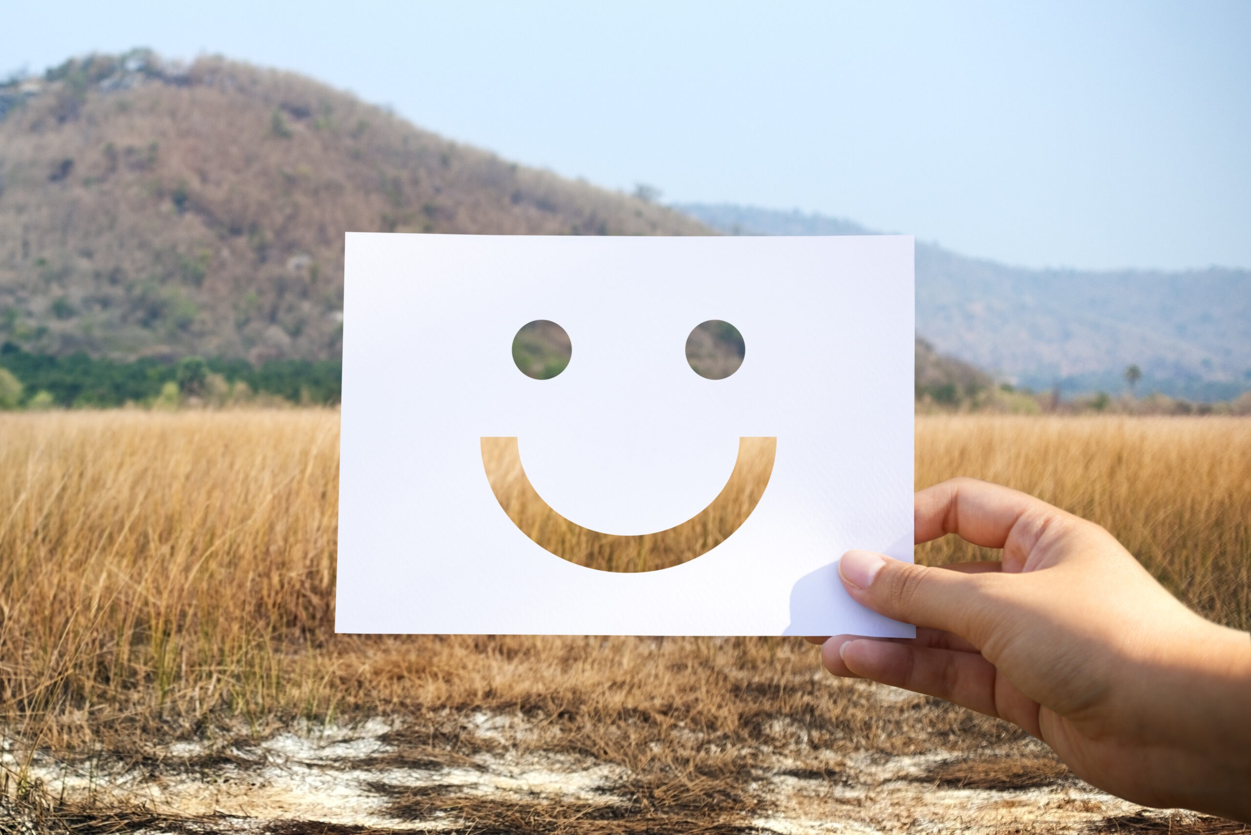 happines cheerful perforated paper smiley face scaled
